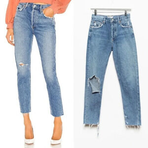 AGOLDE Jamie High Rise Classic A045P-778 Blue Rigid Jeans - Size 23 B84